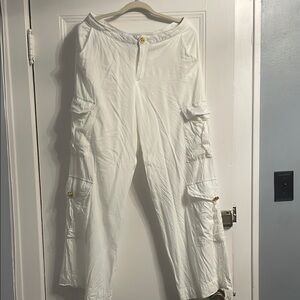Stylish White Cargo Pants